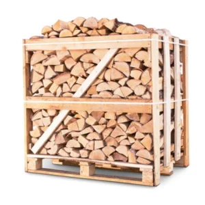 Oak firewood in 1m3 crate